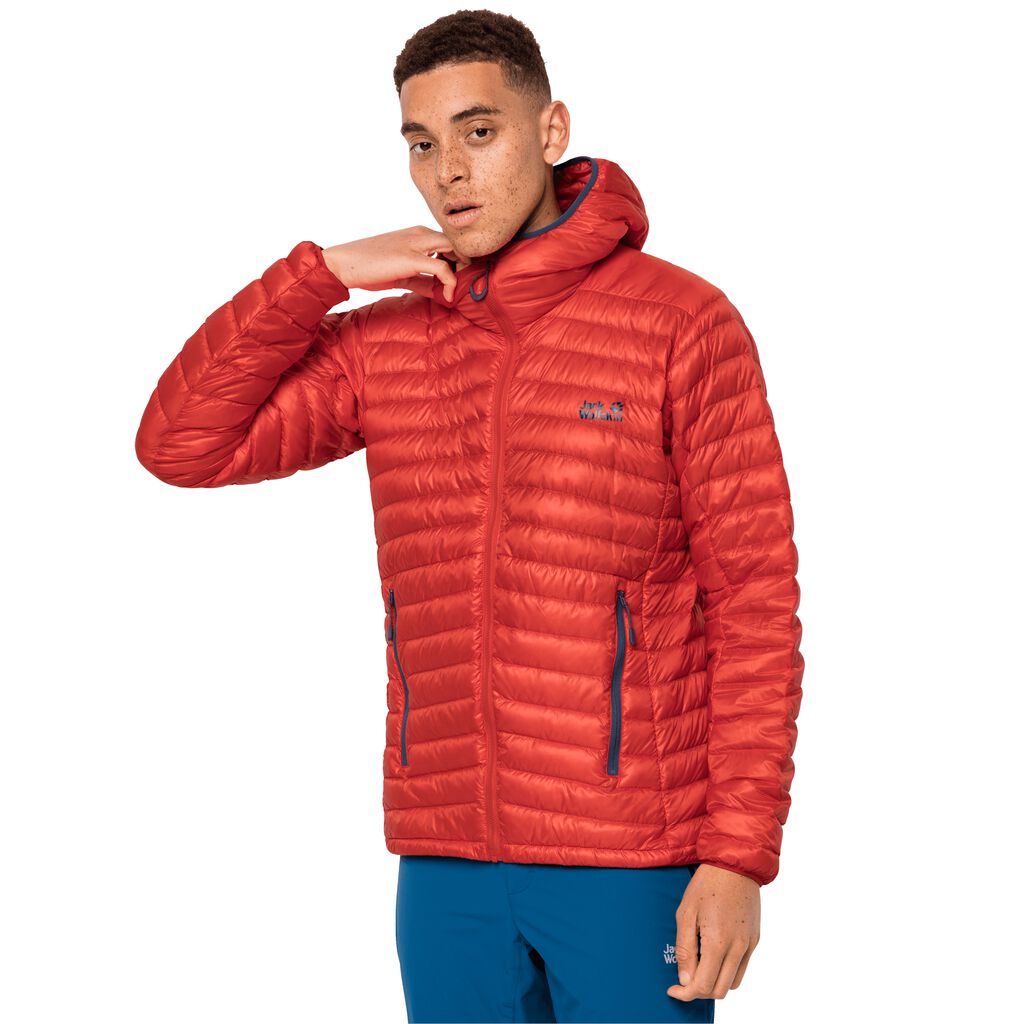 Jack Wolfskin MOUNTAIN insulated jacket ανδρικα πορτοκαλι κοκκινα | GR4878343